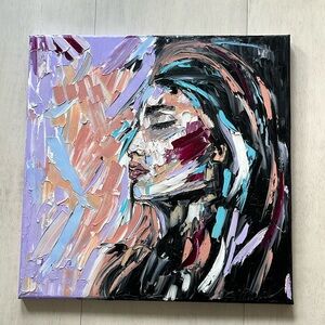 •SOLD• “Depth” is a 20 x 20 oil painting on canvas by NOLA artist Shannon Marie